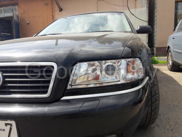 Audi a8 d2 установка BI-LED МОДУЛЕЙ + Оклейка полиуретановой пленкой