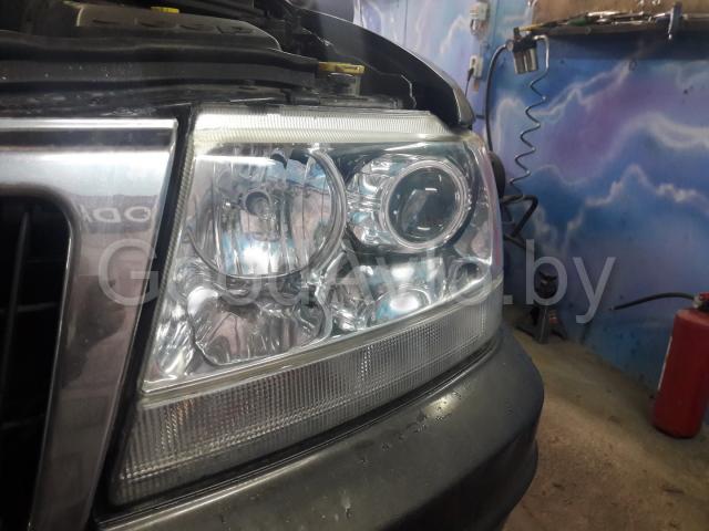 Jeep comander установка BI-LED модулей + Оклейка полиуретановой пленкой