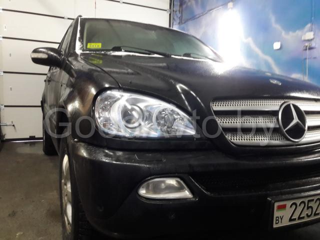 Mercedes_Benz ML 163 замена выгоревших отражателей+полировка