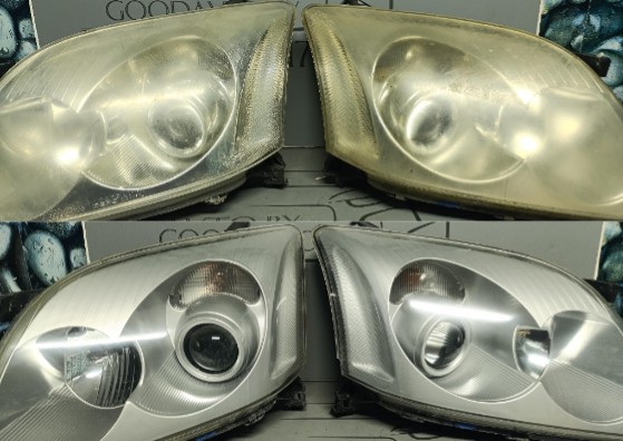 Toyota Avensis Полировка фар + защитная пленка