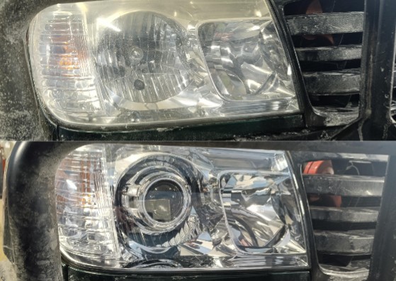 Toyota Land Cruiser установка BI-LED модулей + Оклейка полиуретановой пленкой