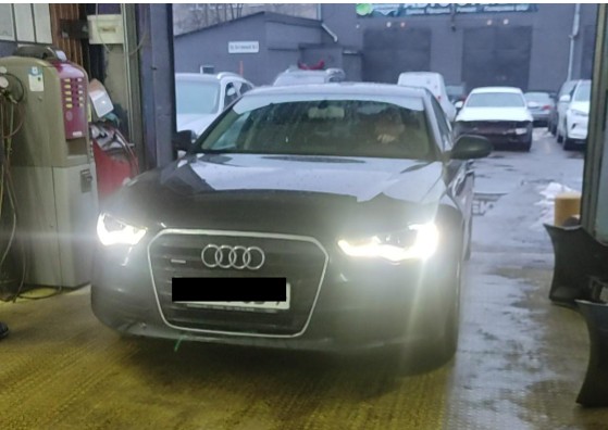 Audi A6 C7 установка BI-LED модулей