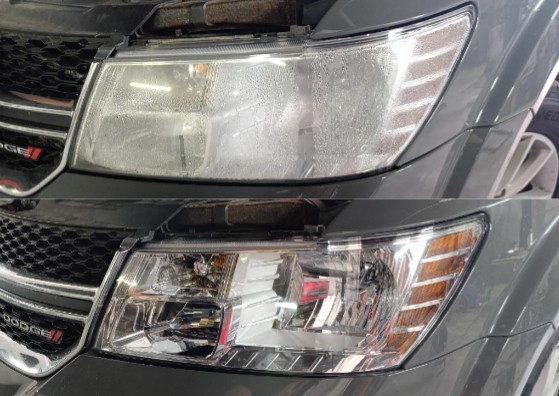 Dodge Journey устранение запотевания + замена стекла